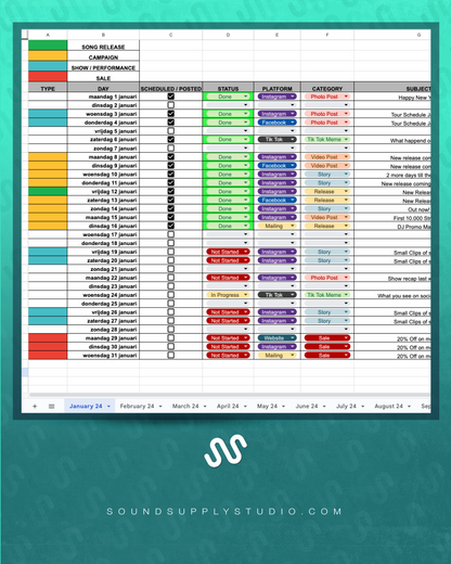 SOCIAL MEDIA CONTENT CALENDAR 2024